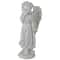 10" Ivory Angel Girl with Floral Crown Garden Statue